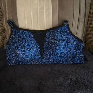 Maidenform Blue Leopard Print Women's Size 36C